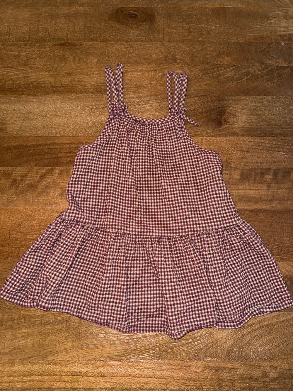 Plaid Dress in Burgundy, Cream & Black - Zara